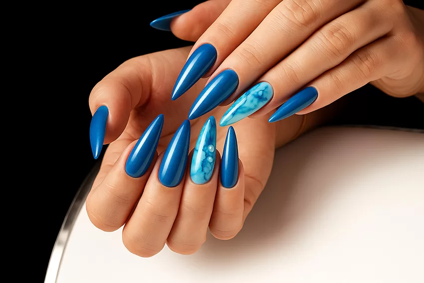 Gel Polish Colors for Summer 2025 - Blue