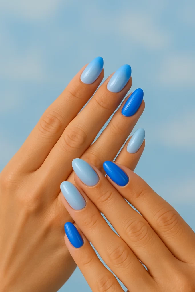 blue-nails-2 Summer Blue Nails