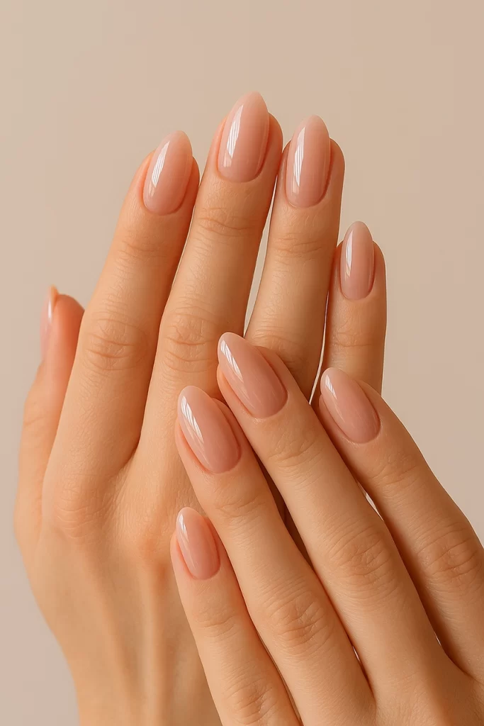 Gel polish removal process in a home setting