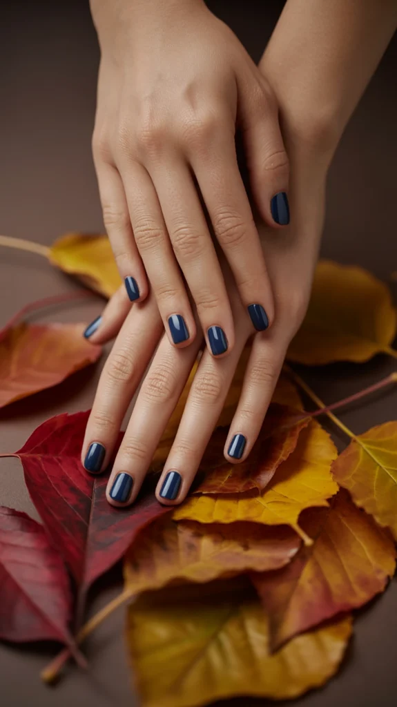 deep blue nails 2025