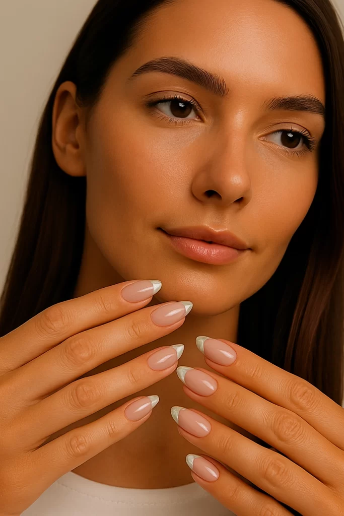 Chrome Nails 2025 | Elegant Nude Chrome Manicure Tips