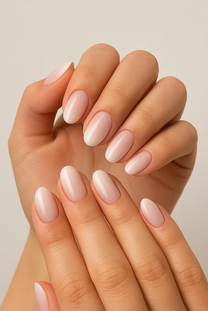 short almond ombre nails