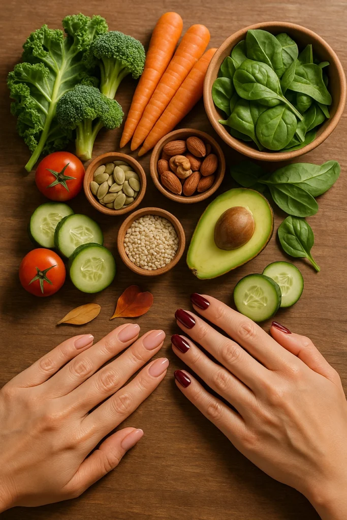 stress relief – healthy foods and calming tea