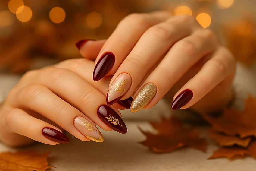 Autumn Wedding Nails