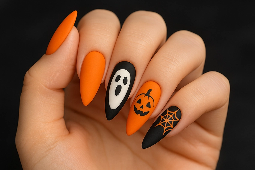 Halloweeni-korom-10 Halloween Nail Inspirations