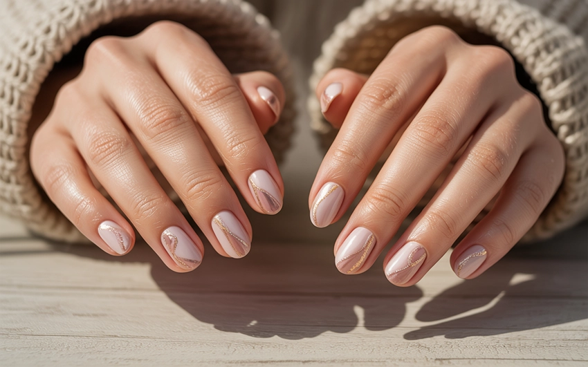 Autumn Babyboomer Nails
