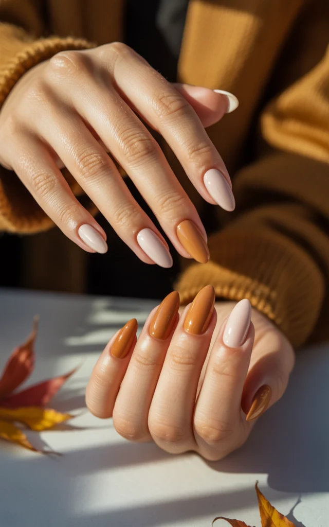 Autumn Babyboomer Nails