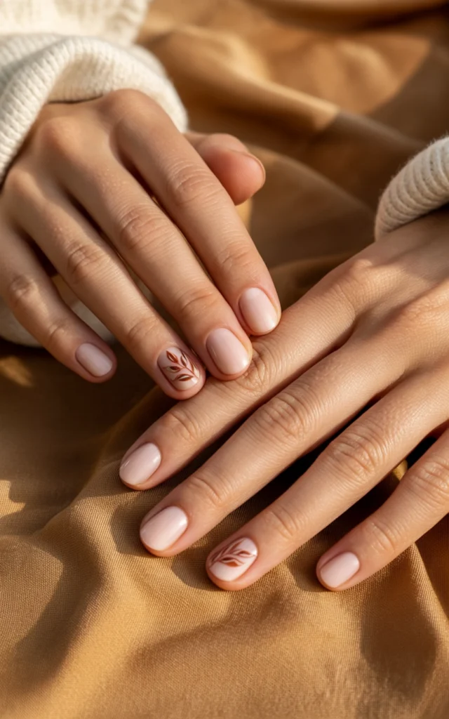 Autumn Babyboomer Nails