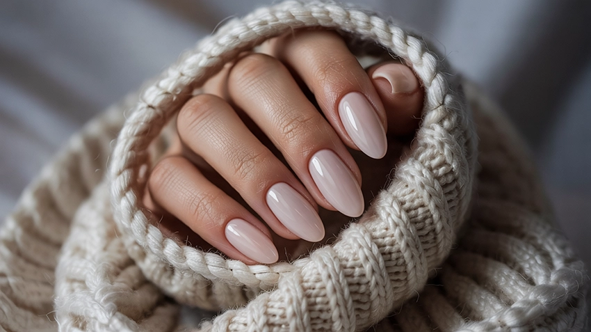 almond-nail-3 ombre almond nails soft transition