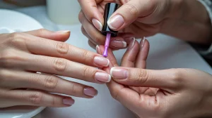 long-lasting gel polish with thin layers and sealed nail edges