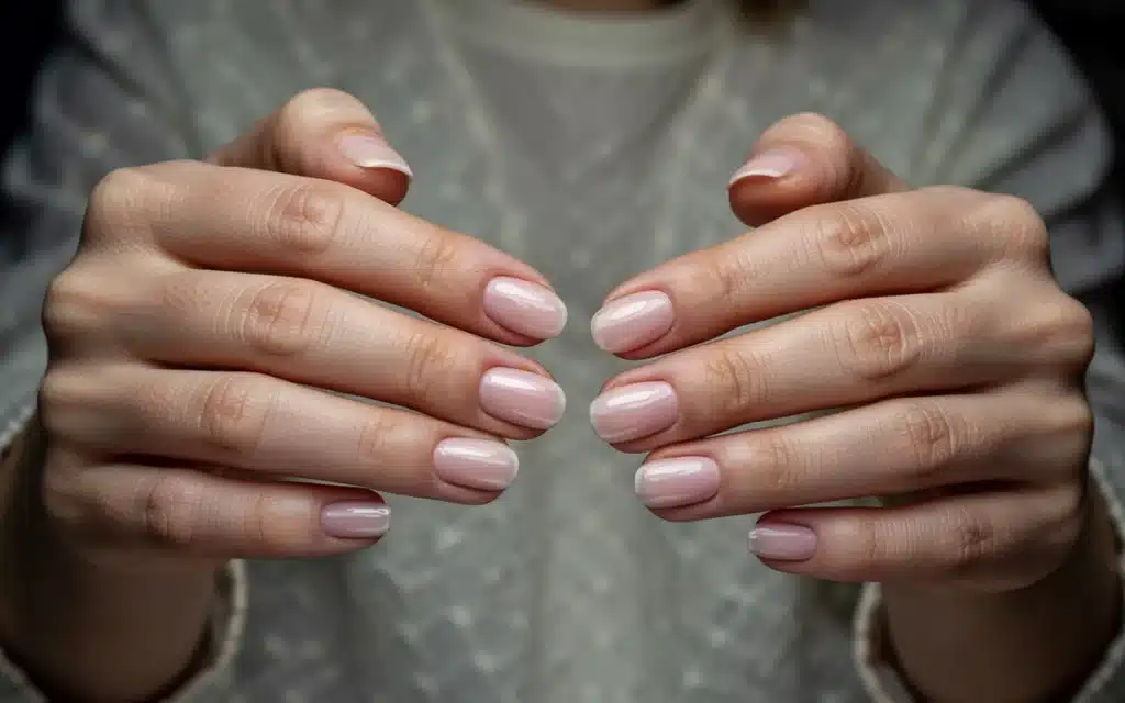 Weak nail reinforcement without extensions using overlay technique