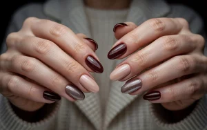 minimalist winter artificial nail designs 2026 with refined textures