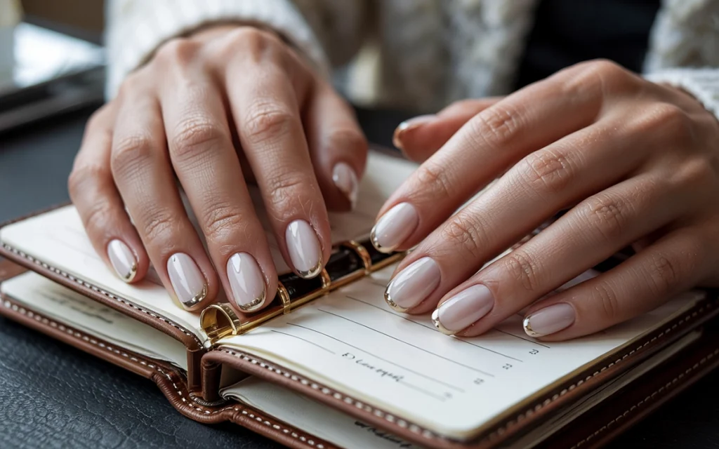 milky-white-gel-polish-4 milky white gel polish: minimalist nail art with micro-dots for a refined 2026 look.