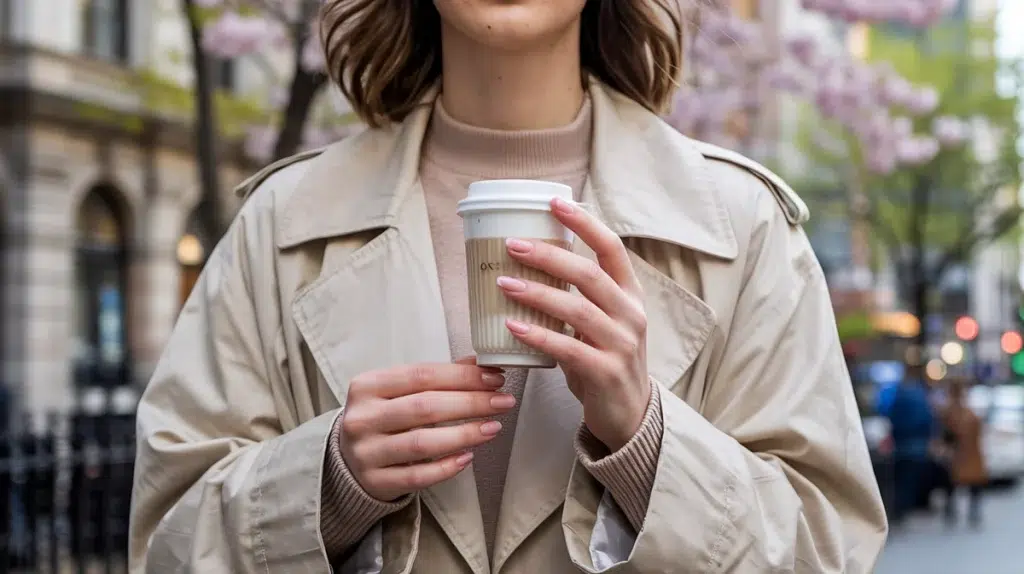 soap nails trend 2026 clean girl lifestyle photo NYC spring manicure sheer pink glossy finish