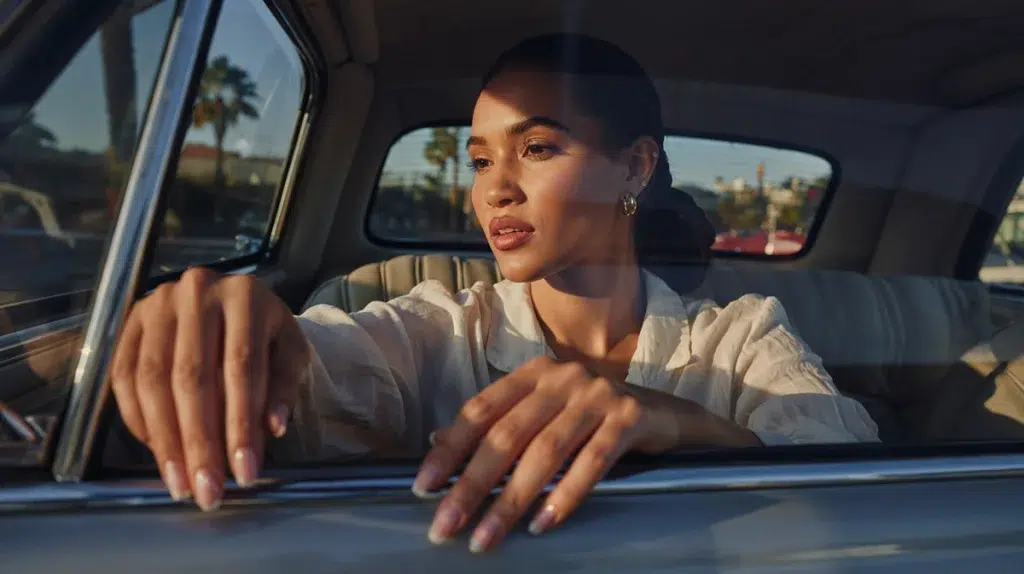 soap nails trend 2026 sheer nude pink nails car lifestyle USA spring clean girl aesthetic